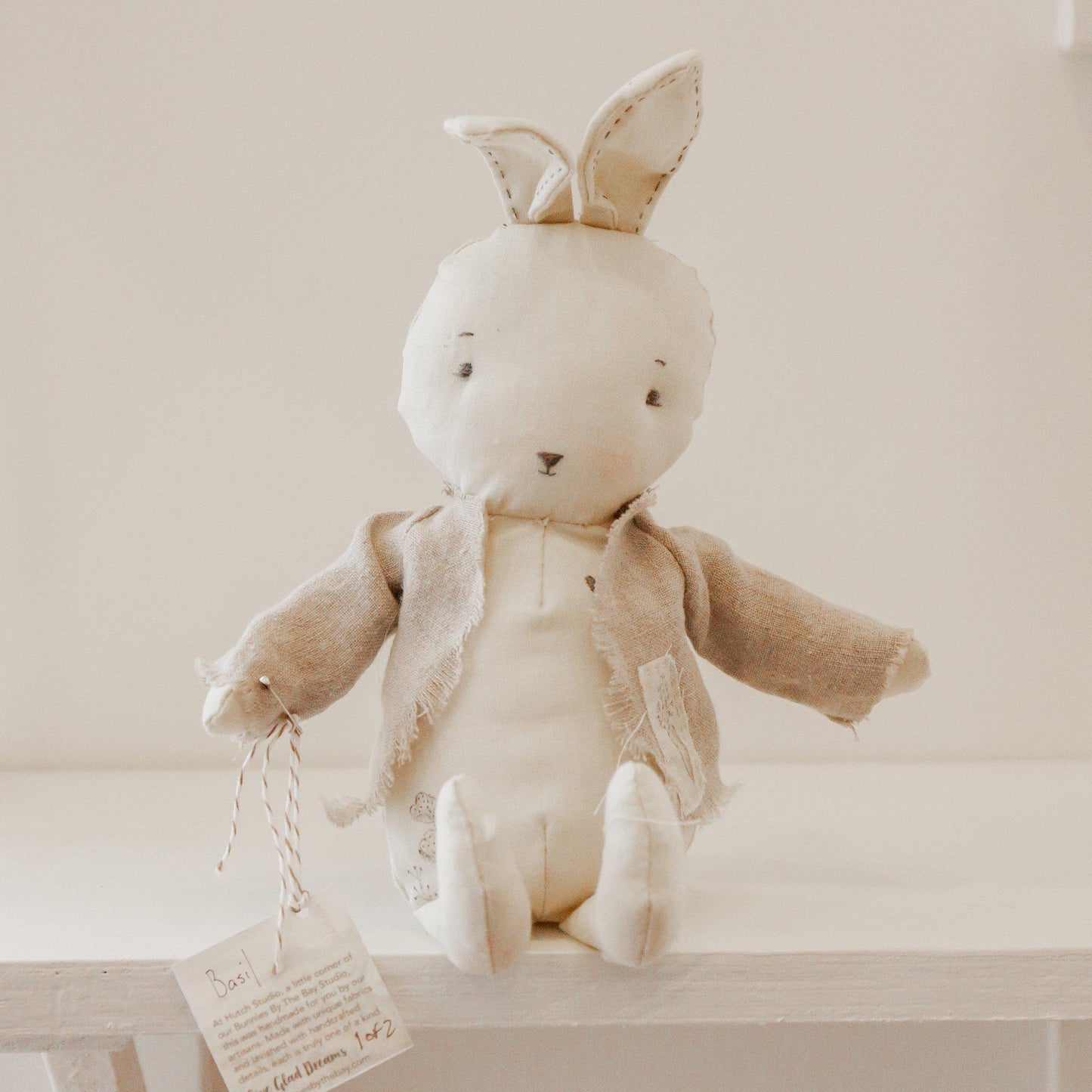 RETIRED - Hutch Studio - Basil 1 - One of a Kind Bunny