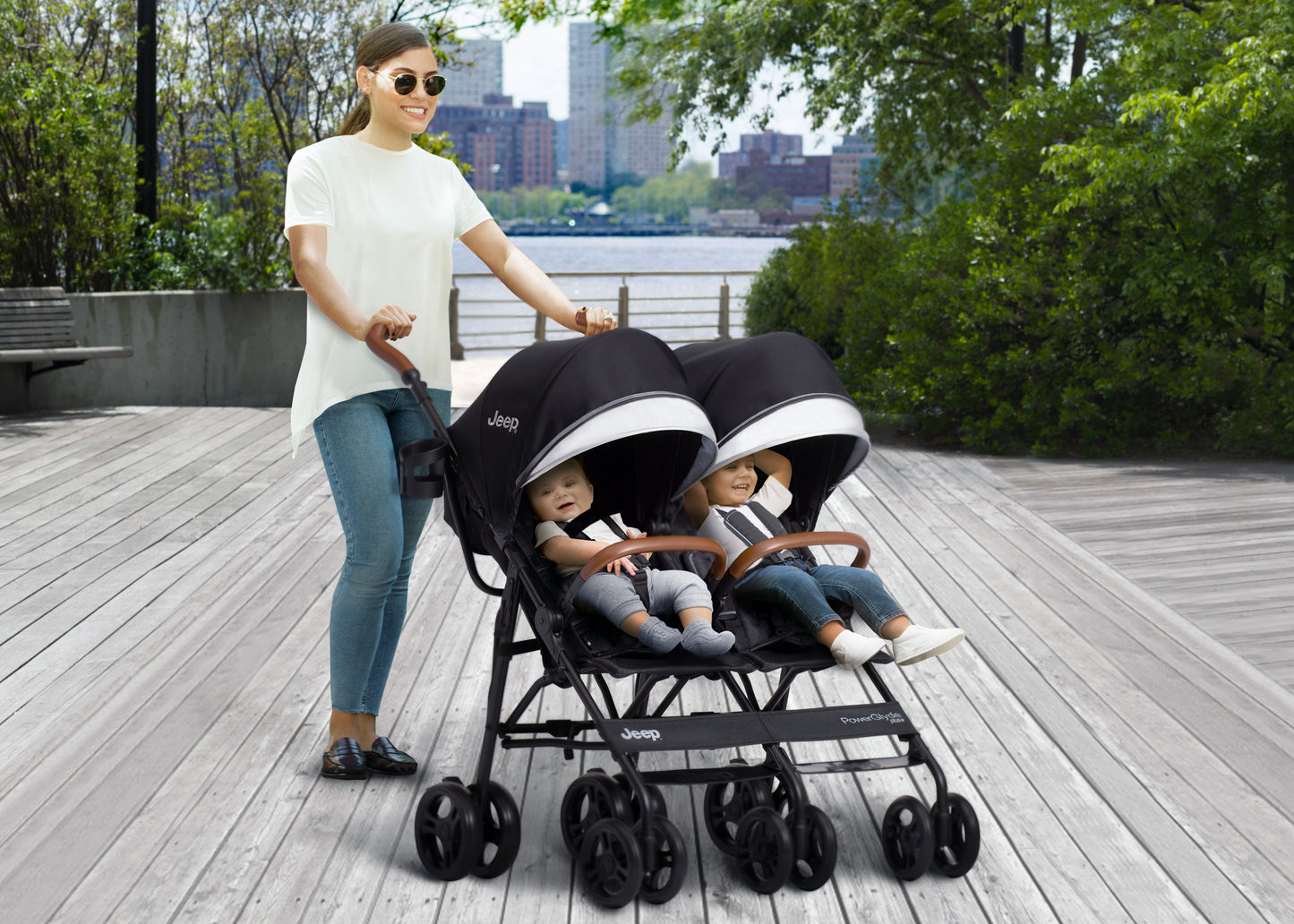 PowerGlyde Plus Side x Side Double Stroller