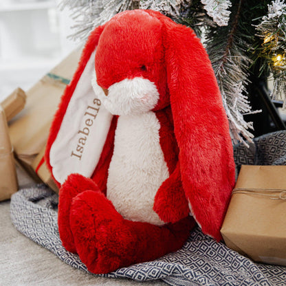 Little 12” Floppy Nibble Bunny - Cranberry